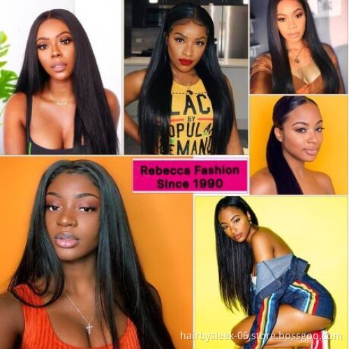 Wholesale Vendors side part Straight Pre Plucked with Natural Baby Hair Lace Frontal Wig human hair lace front human Hair Wigs